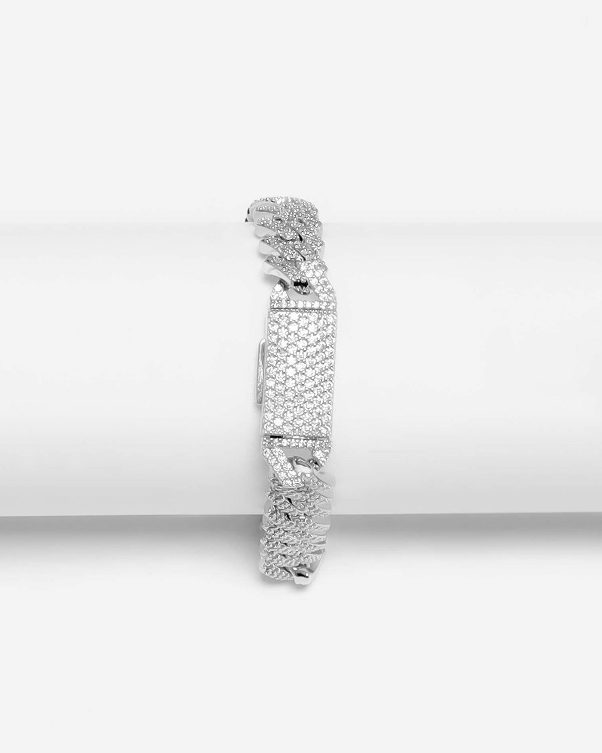 Gd Ice GD Ice Cubic Zirconia Bracelet White Silver Plated