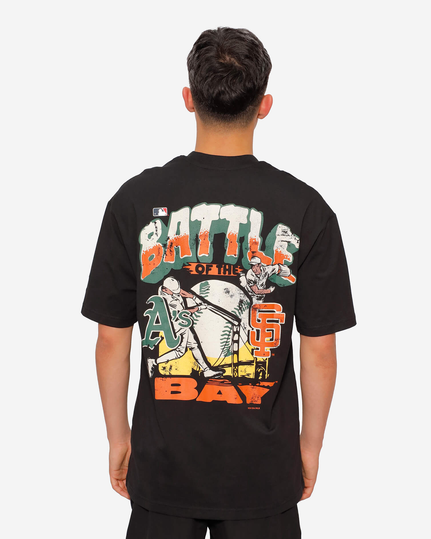 San Francisco Giants Oversized Battle of the Bay Black Tee