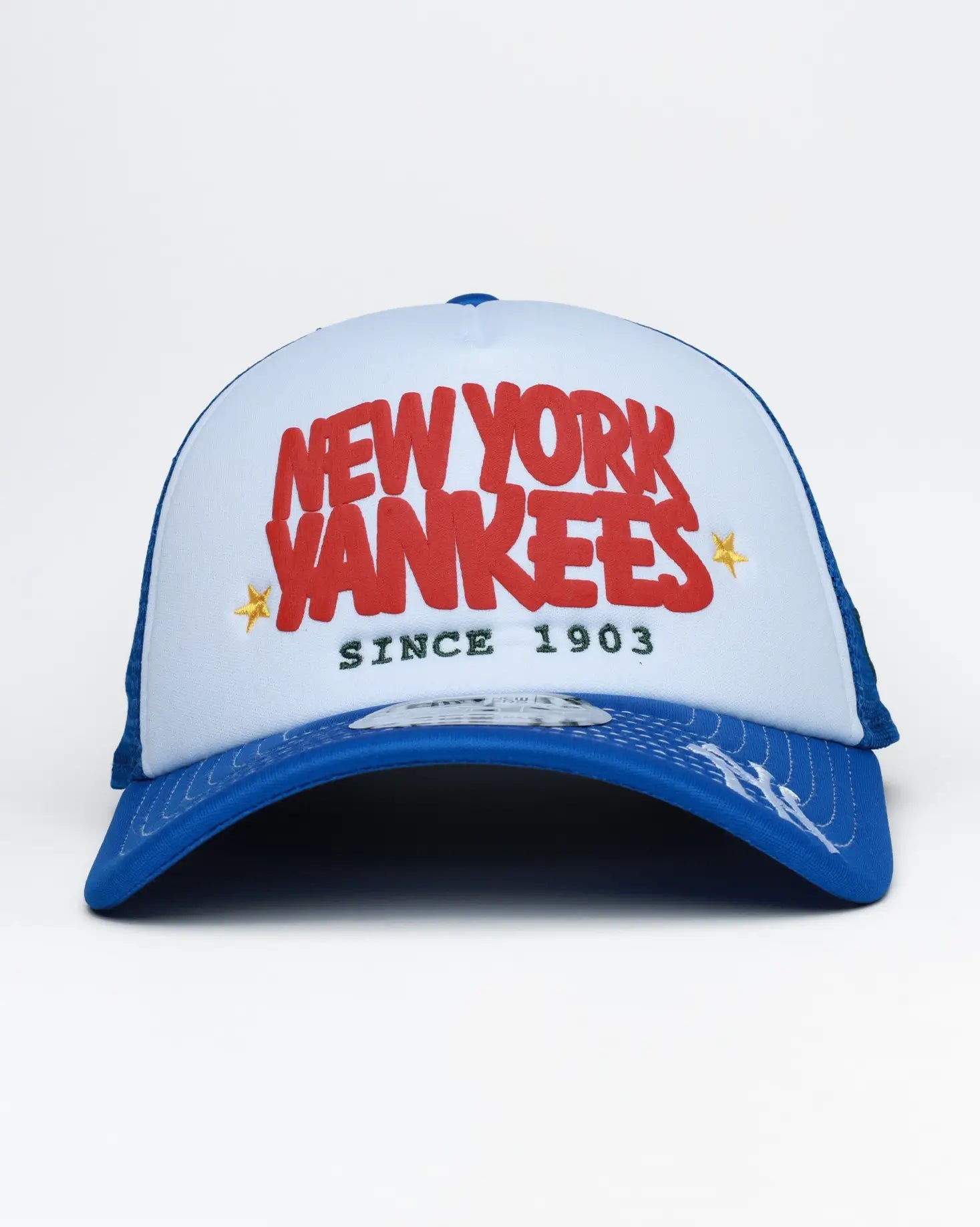 New York Yankees 9Forty A-Frame Trucker Puff Print Adjustable