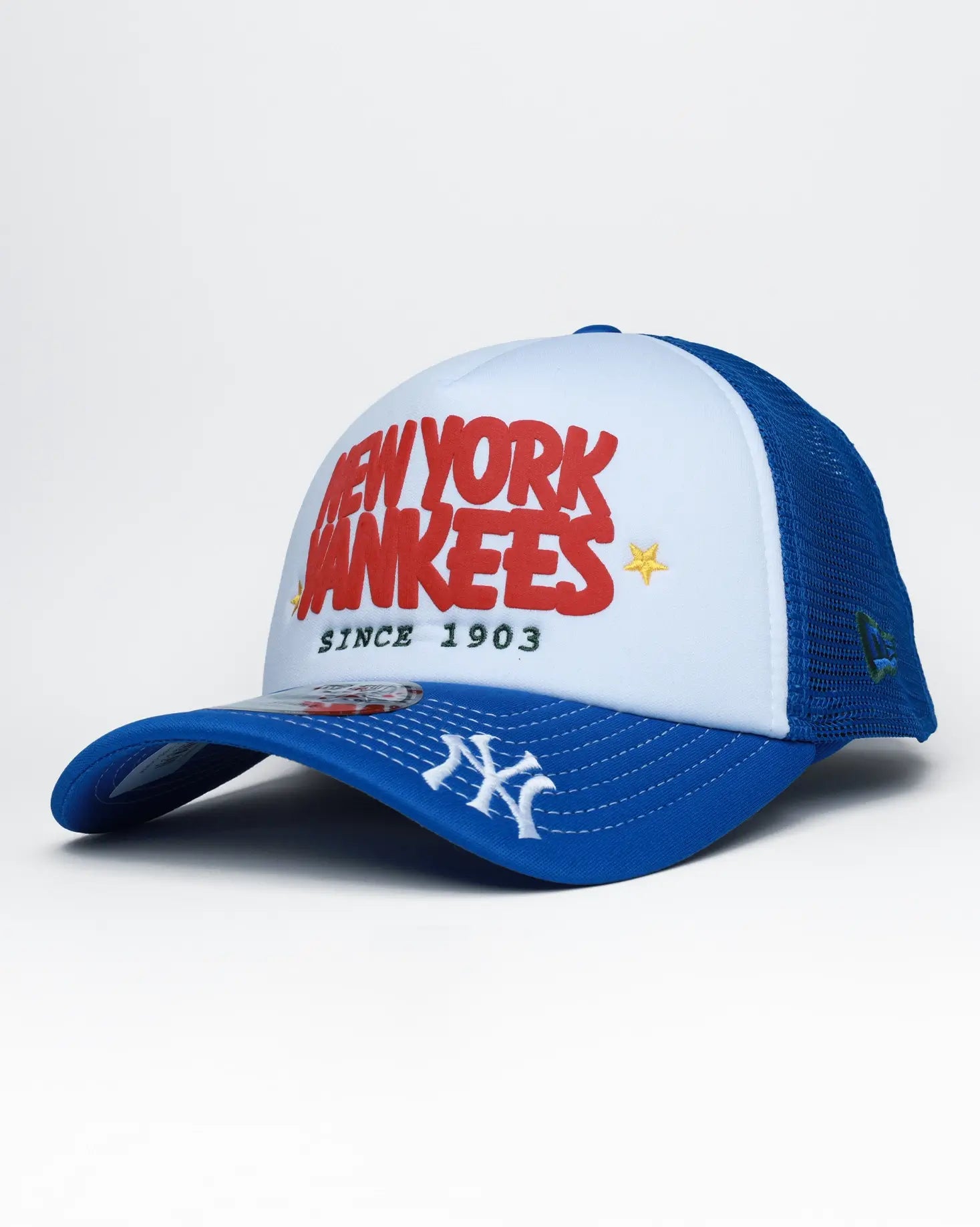 New York Yankees 9Forty A-Frame Trucker Puff Print Adjustable