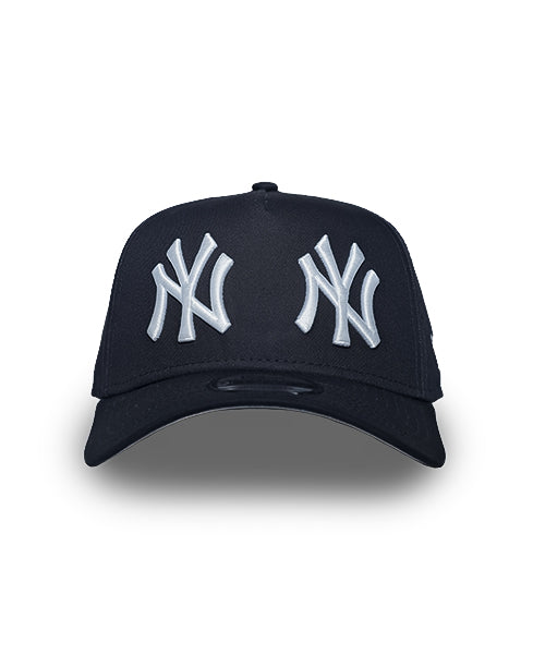New York Yankees Double Logo 9FORTY A-Frame Snapback