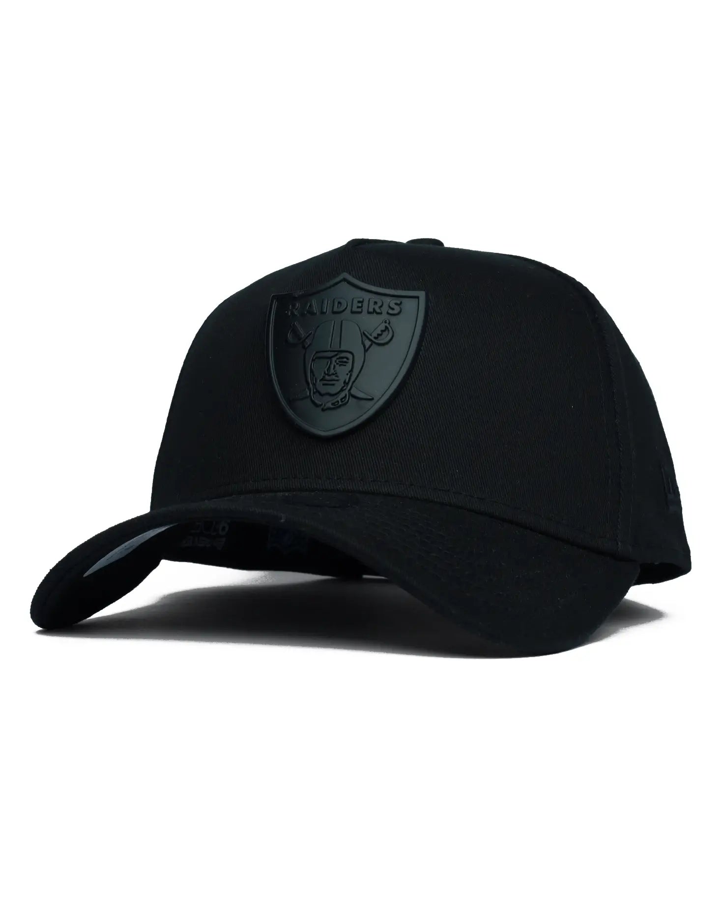 Las Vegas Raiders Black Metal Badge 9Forty A-Frame Adjustable Hat