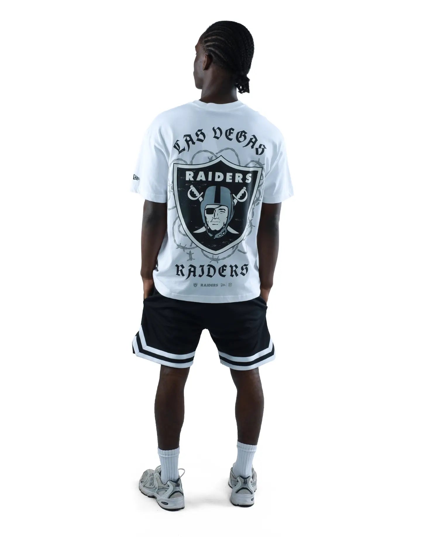 Las Vegas Raiders Barbed Wire Oversized T-Shirt