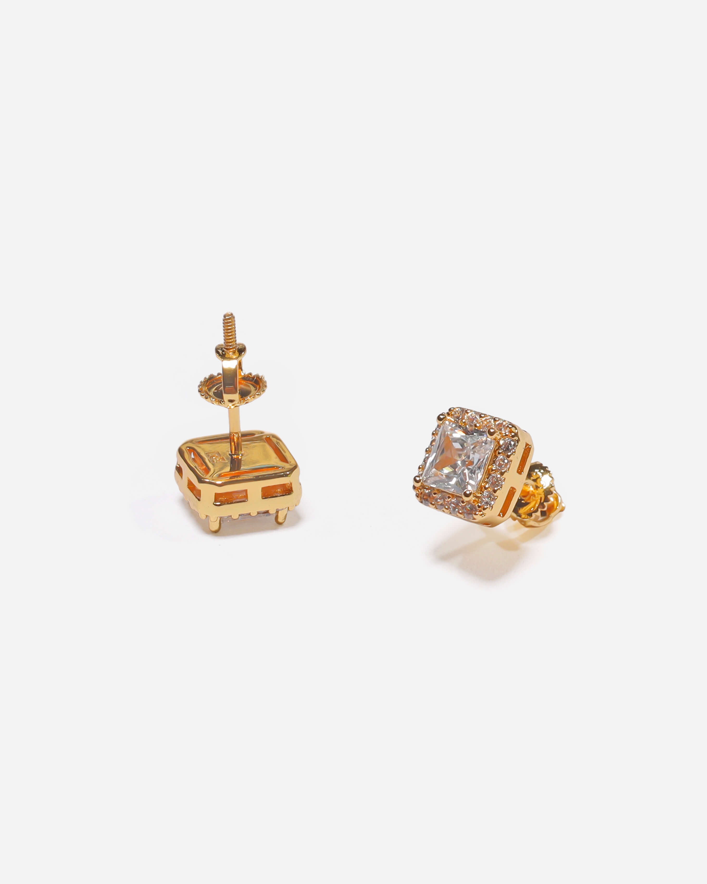 Radiant 22K Gold Stud Earrings