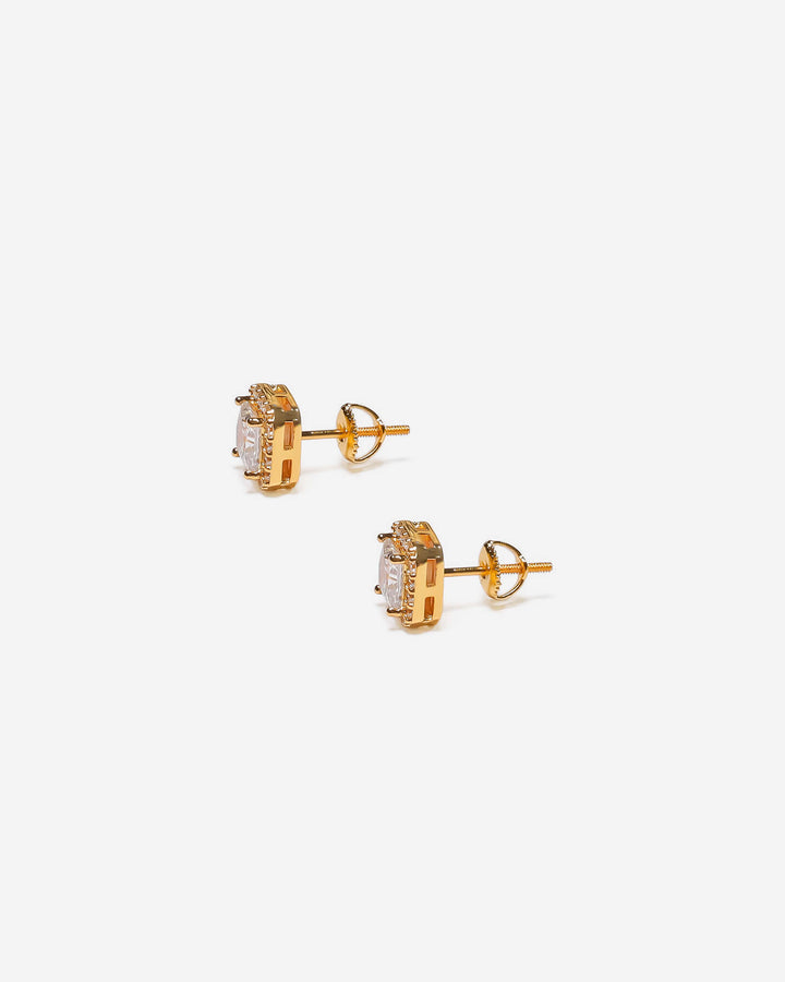 Radiant 22K Gold Stud Earrings