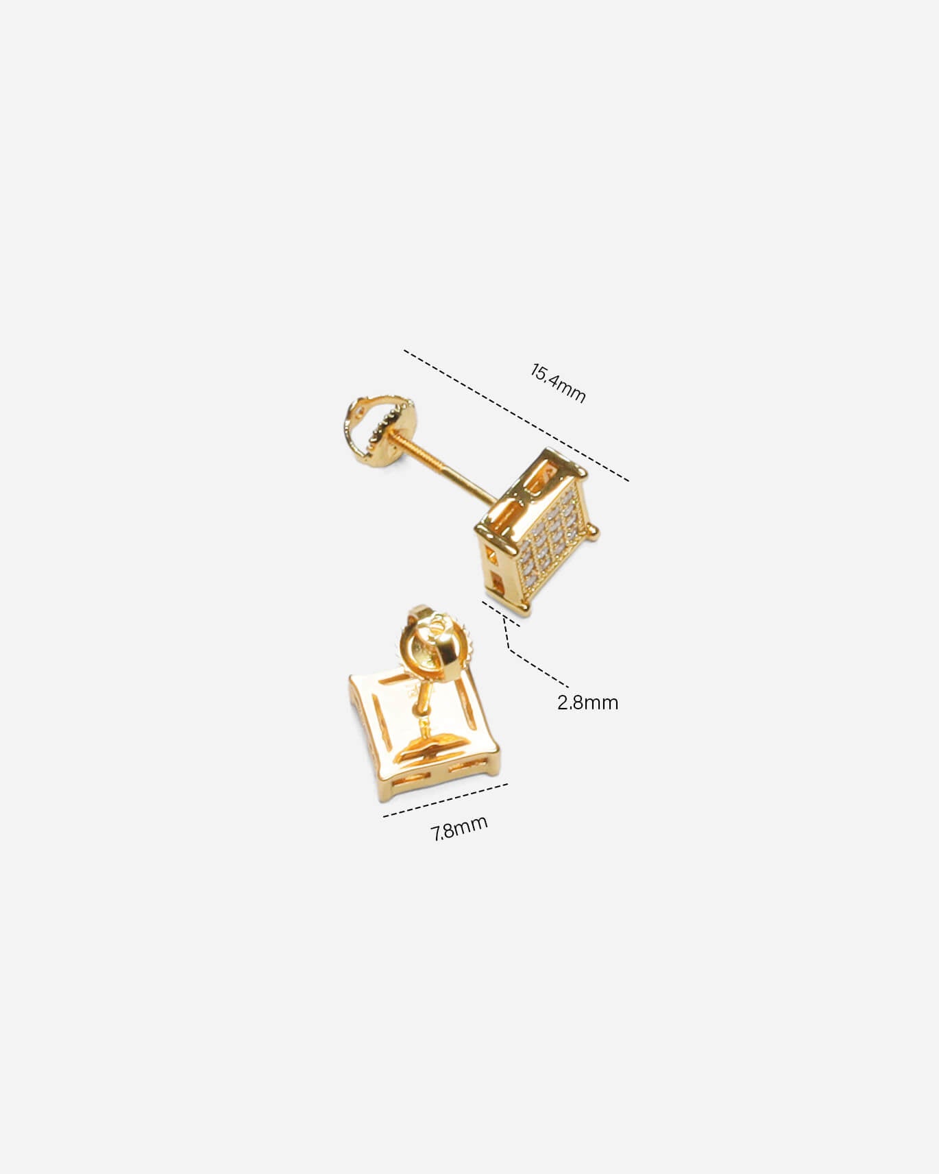 Timeless Squire Design Gold Earrings