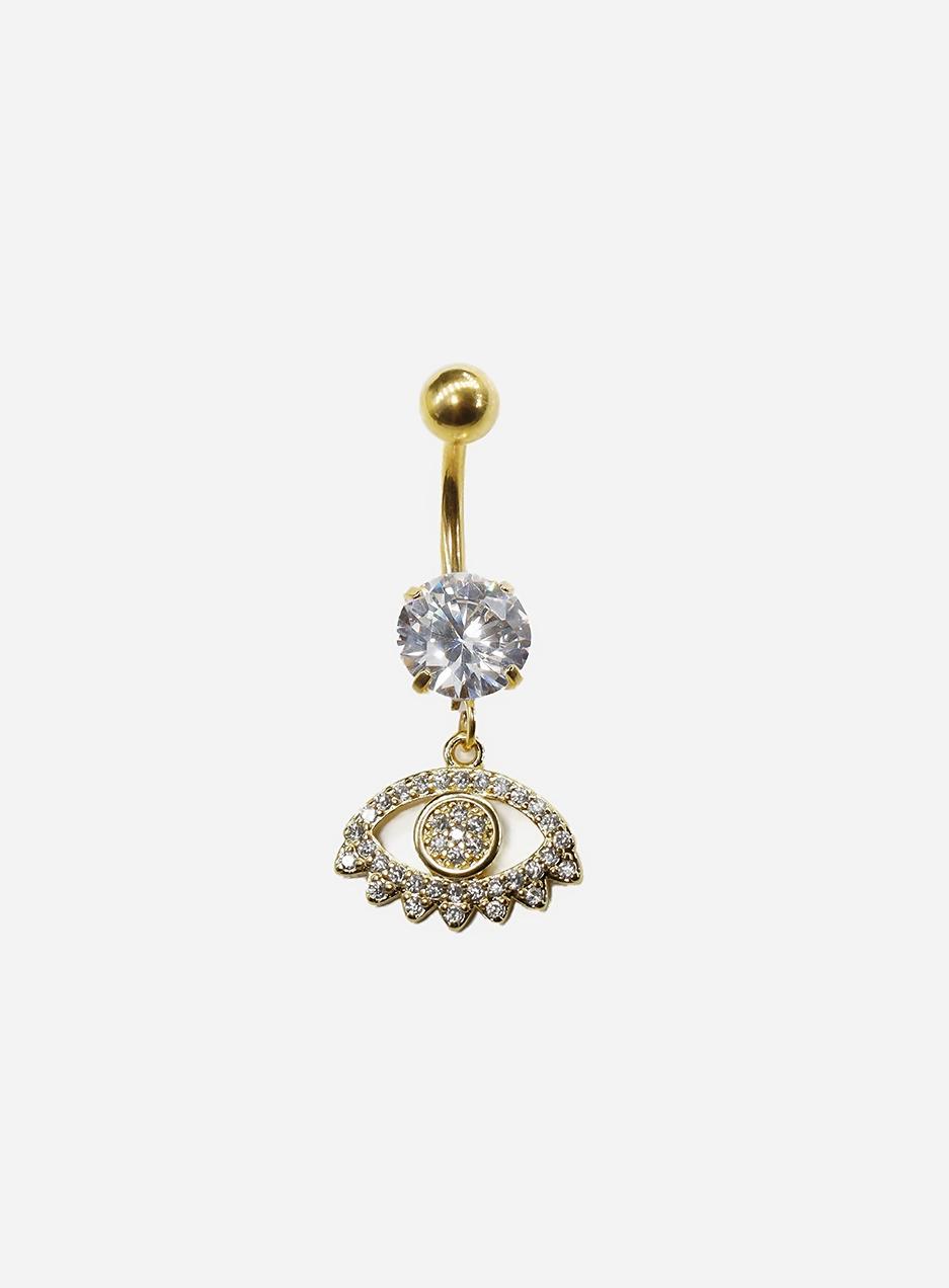 Classic Evil Eye Belly Button Ring