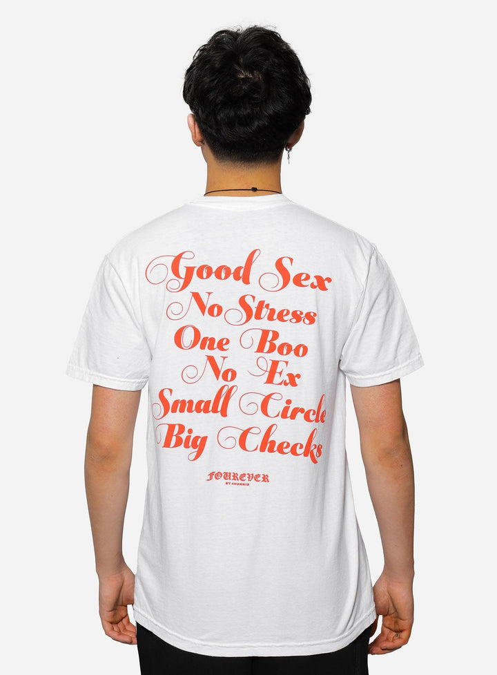 4 Hunnid Good Sex Cursive T-Shirt - Challenger Streetwear