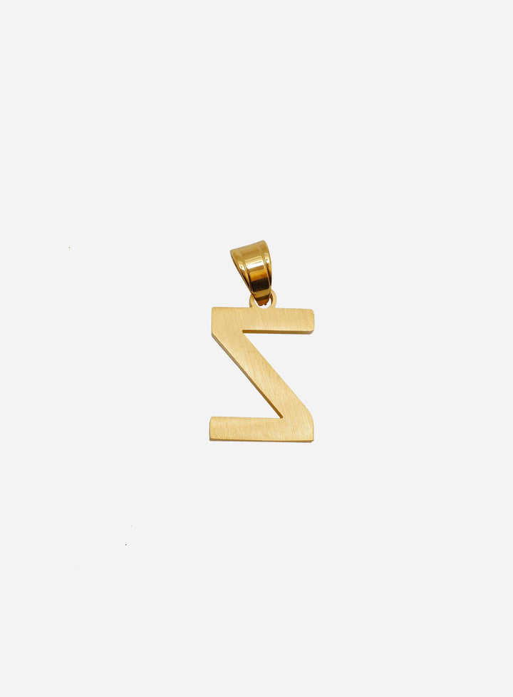 Gracias Dios Diamond Gold Letter Z Pendant - Challenger Streetwear