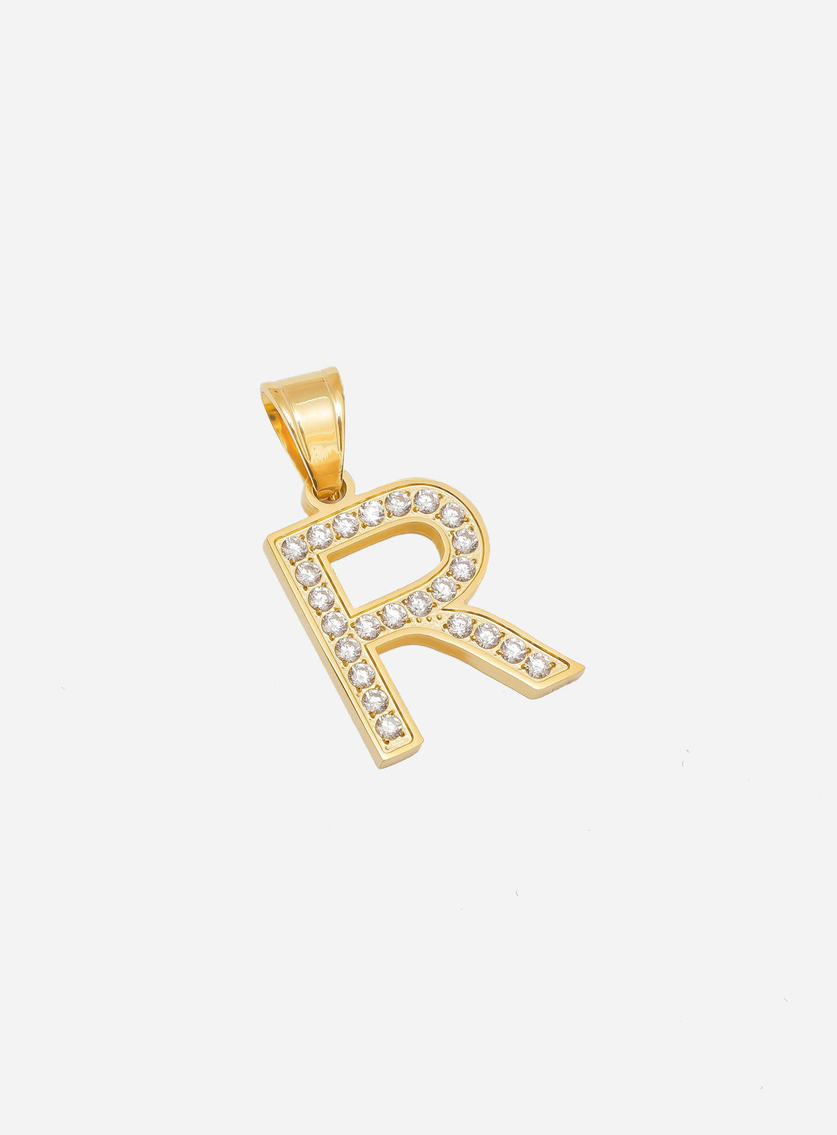 Colgante Oro Letra R Diamond Gold Letter R Pendant