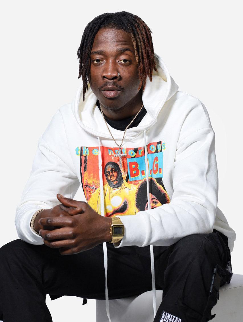 Biggie Biggie Ready To Die Oversized Hoodie - Challenger Streetwear