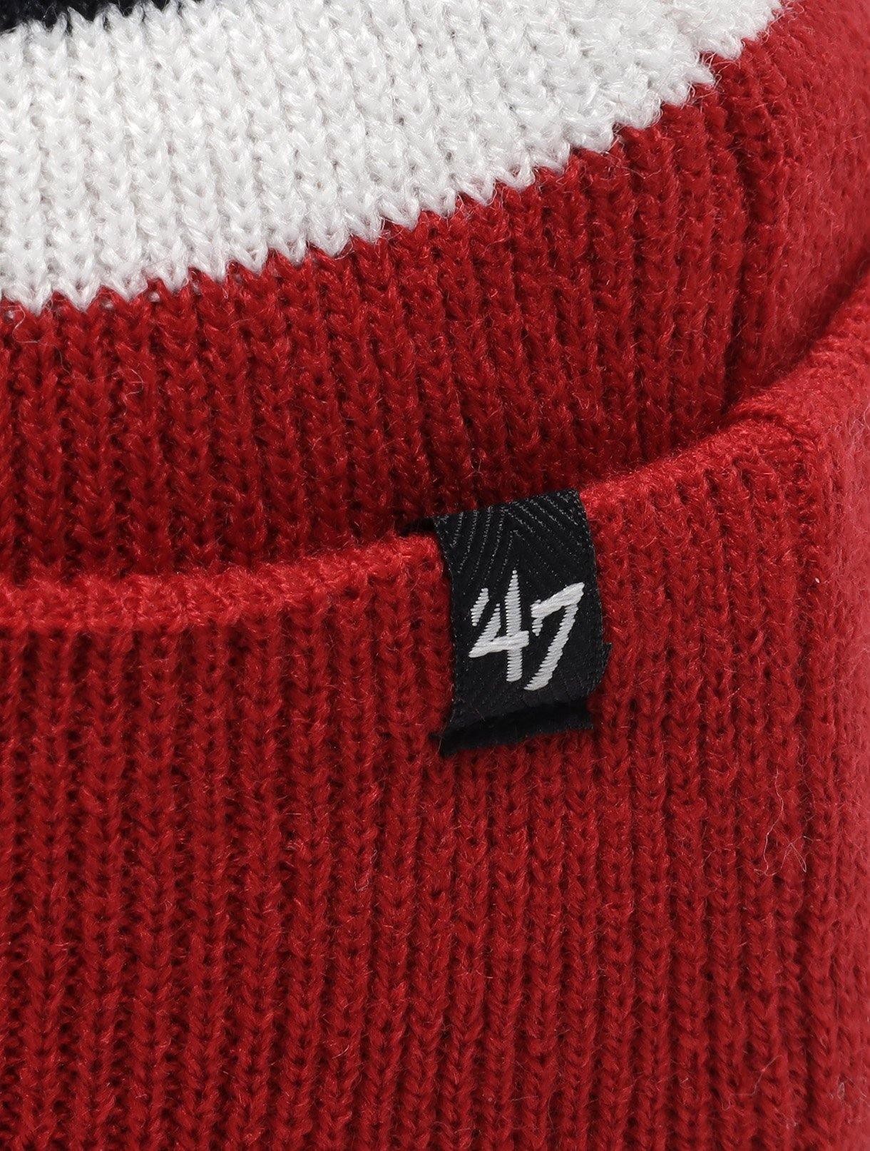 Brand 47 Boston Red Sox Breakaway Cuff Knit Pom Beanie - Challenger Streetwear