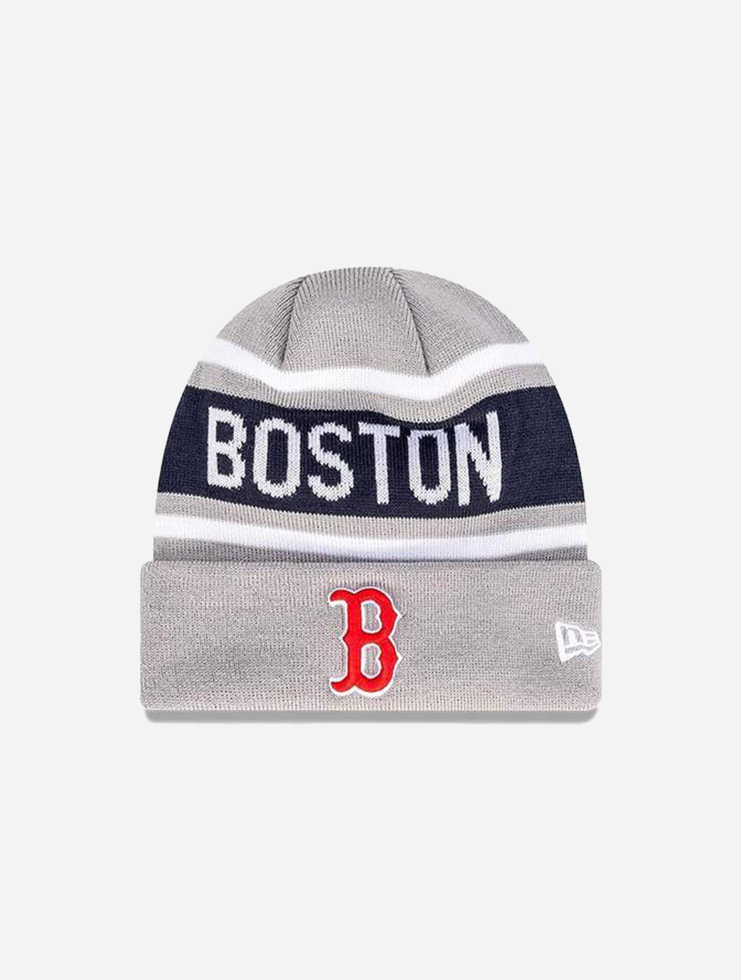 New Era Boston Red Sox Q221 Outline Thin Knit Beanie - Challenger Streetwear