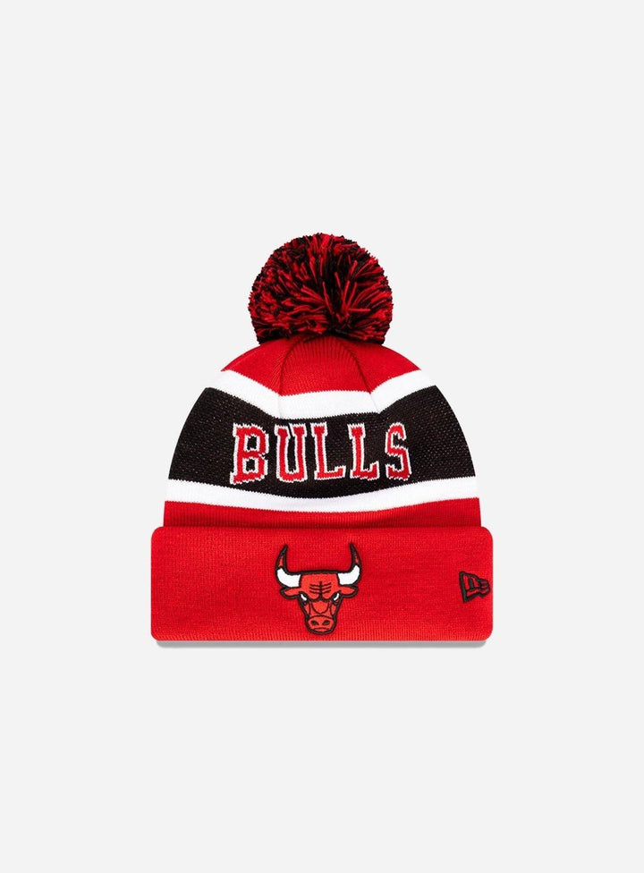 New Era Chicago Bulls Initial Medium Knit Beanie - Challenger Streetwear