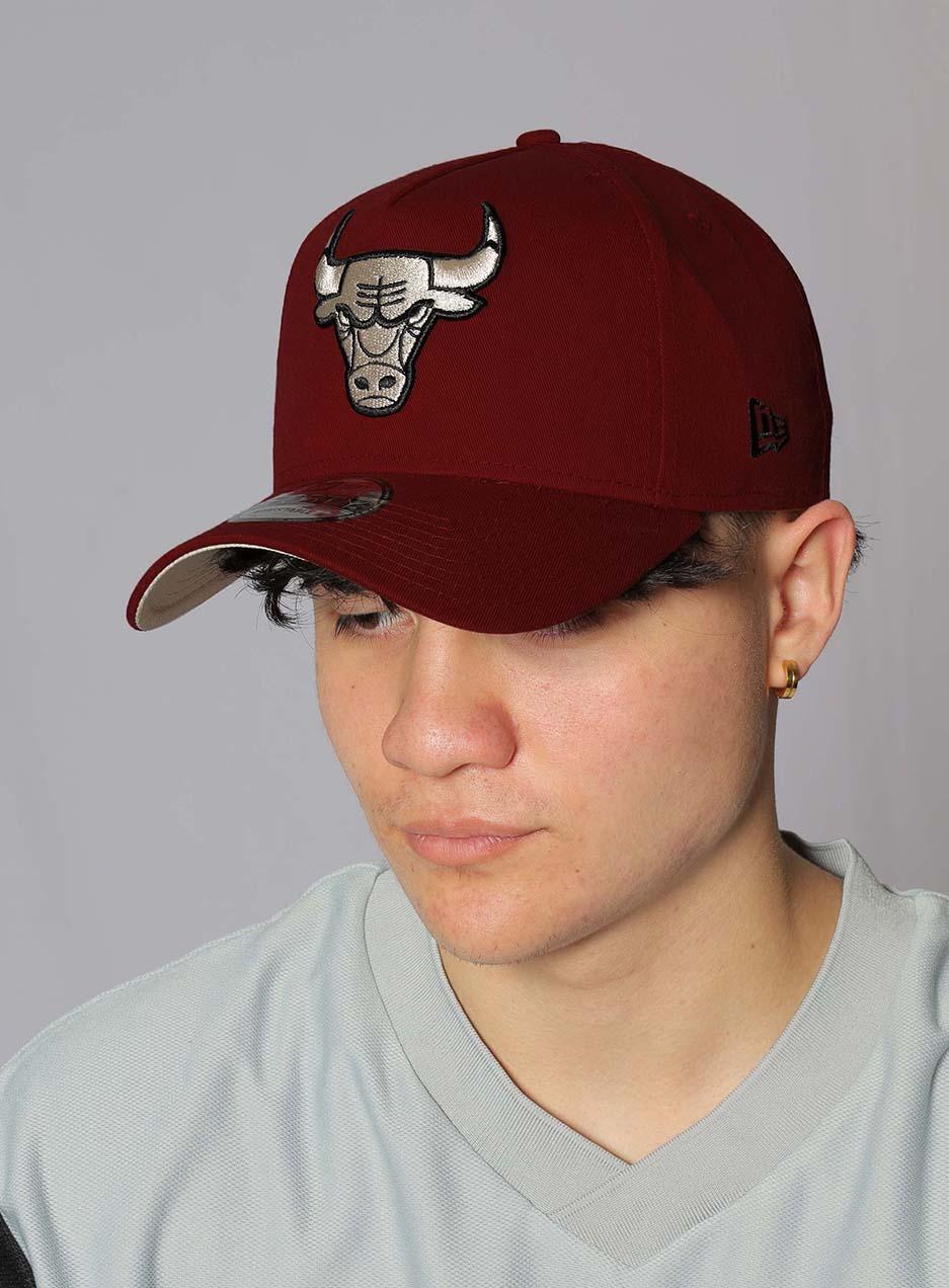 Chicago Bulls Hat - Cardinal Blue 9Forty A-Frame NBA Snapback Cap - Ne