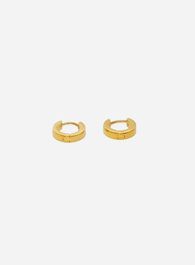 Gracias Dios Classic gold Tone Hoops Earrings - Challenger Streetwear