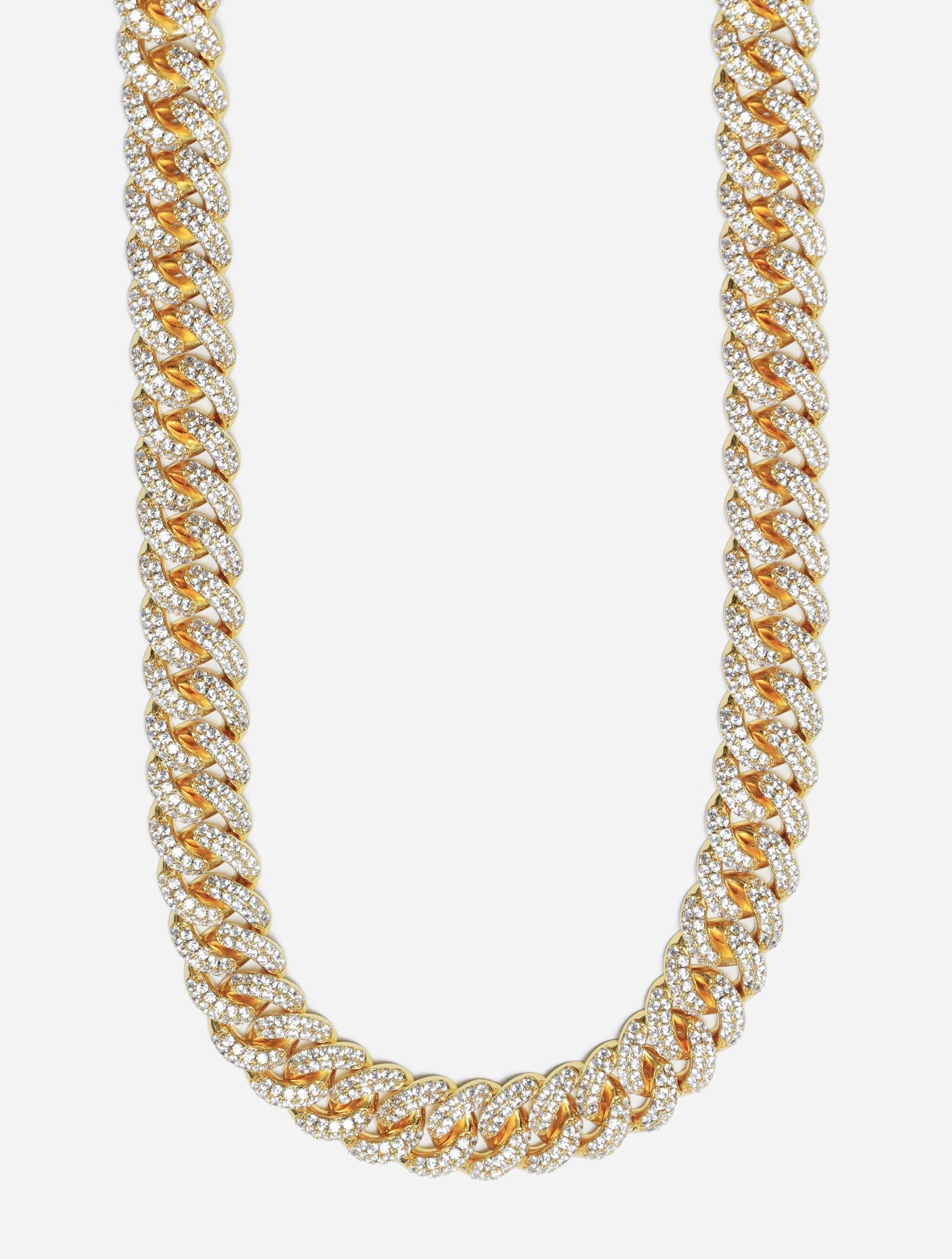 Gracias Dios Cuban Link Diamond 18 15MM Chain - Challenger Streetwear