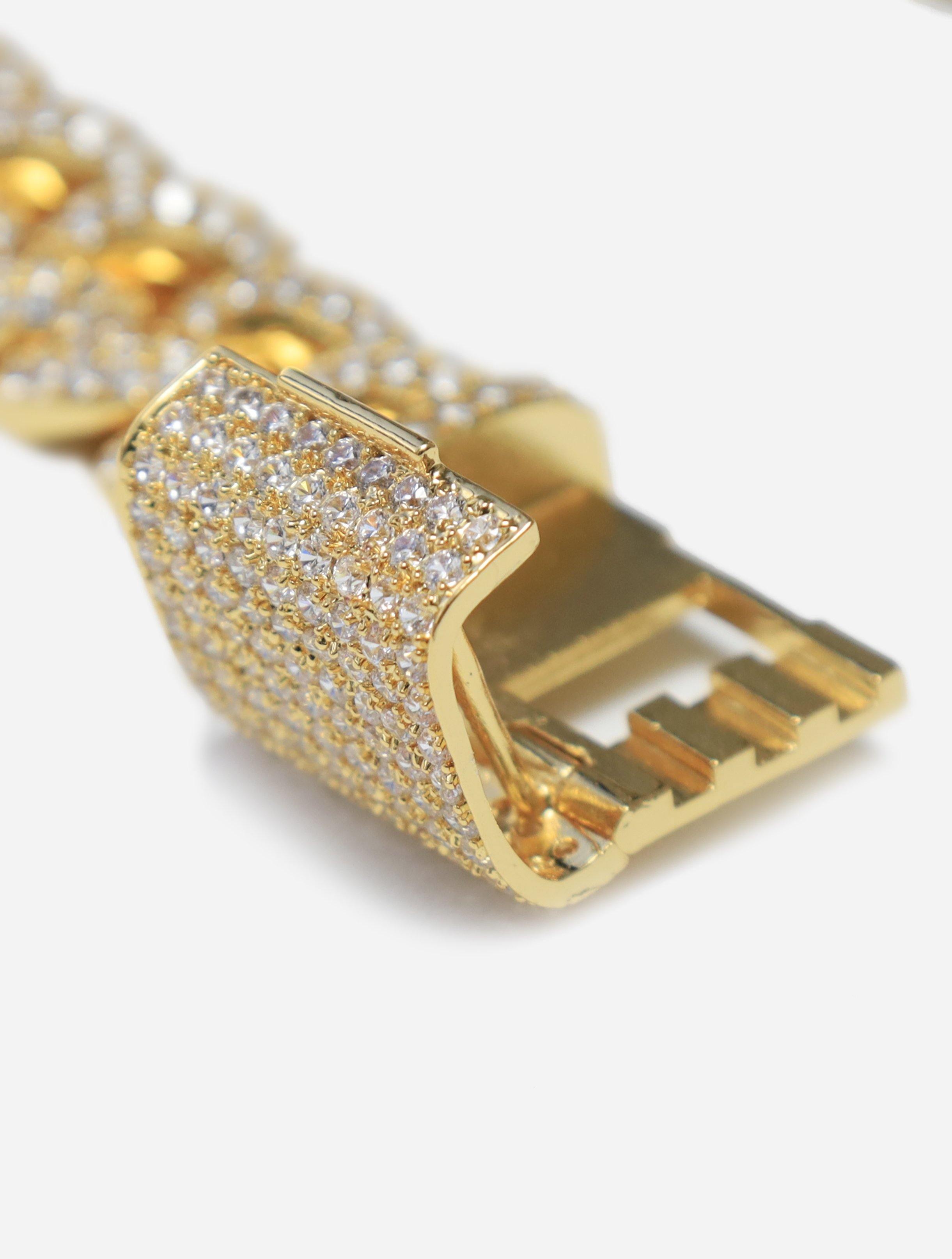 Gracias Dios Cuban Link Diamond 9" 18MM Bracelet - Challenger Streetwear