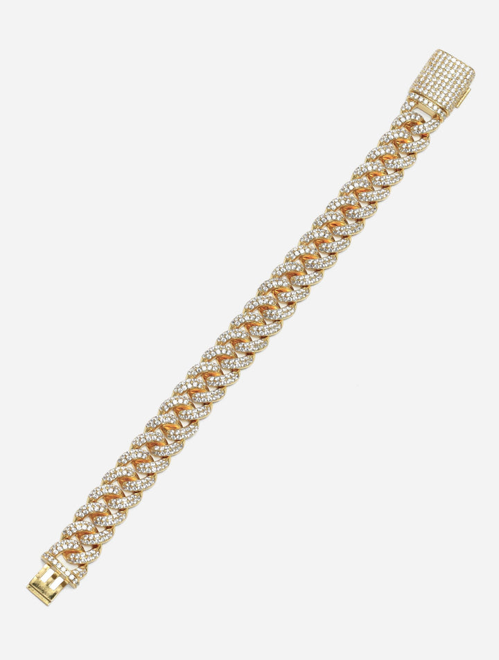 Gracias Dios Cuban Link Diamond 9" 18MM Bracelet - Challenger Streetwear