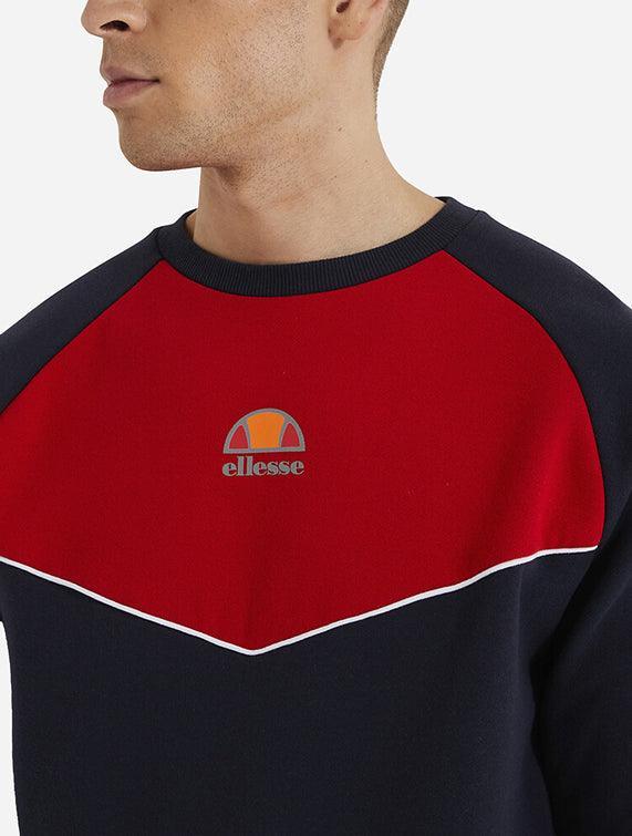 Ellesse piping store panel crop hoodie