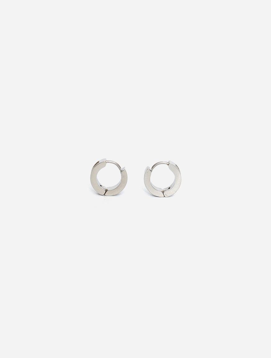 Gracias Dios GD Classic Diamond Hinged Thick Hoops Earrings - Challenger Streetwear