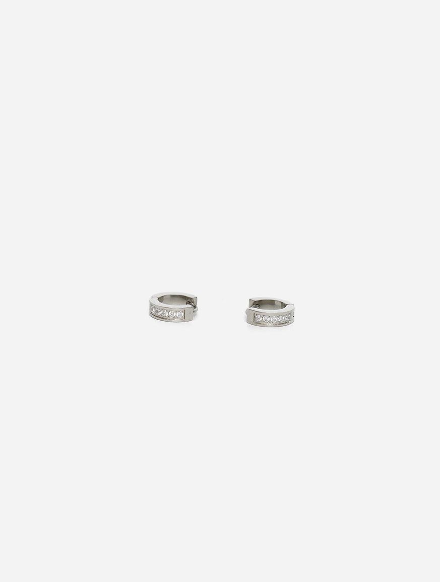Gracias Dios GD Classic Diamond Hinged Thick Hoops Earrings - Challenger Streetwear