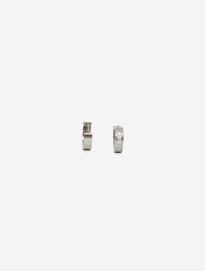 Gracias Dios GD Classic Diamond Hinged Thick Hoops Earrings - Challenger Streetwear