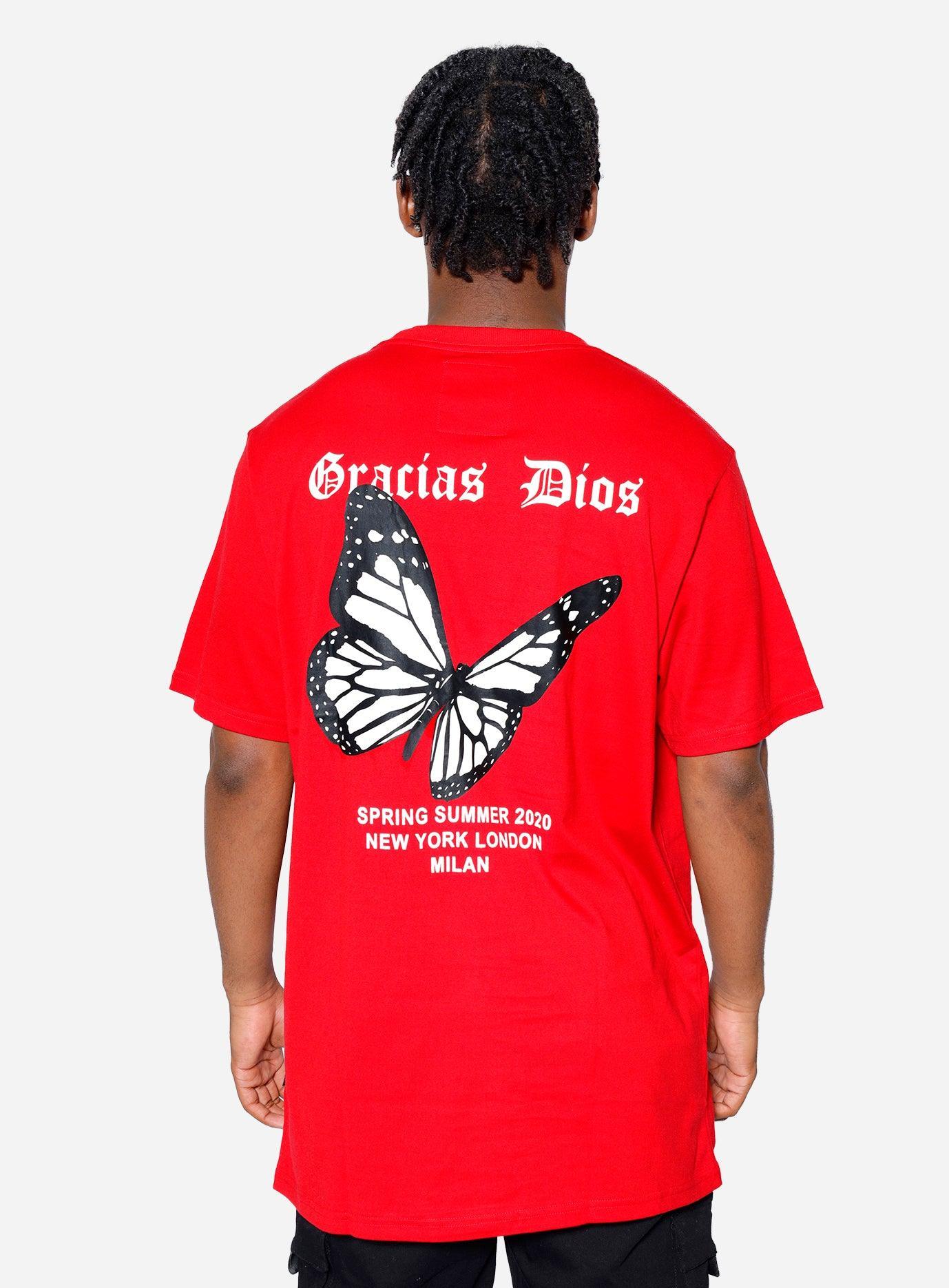 Gracias Dios Gracias Dios Butterfly T-Shirt - Challenger Streetwear