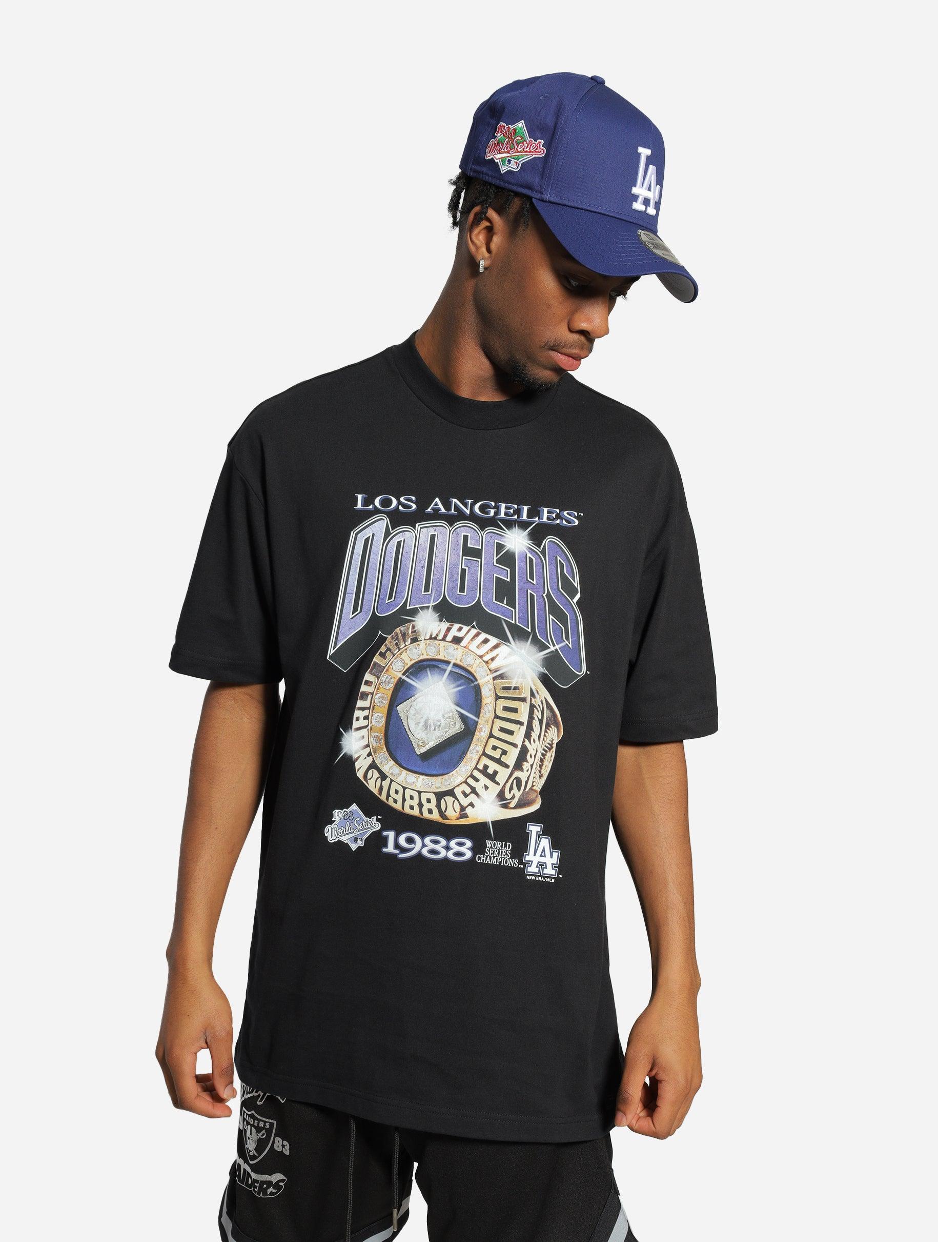 New Era Los Angeles Dodgers Championship Ring Oversized T-Shirt - Challenger Streetwear