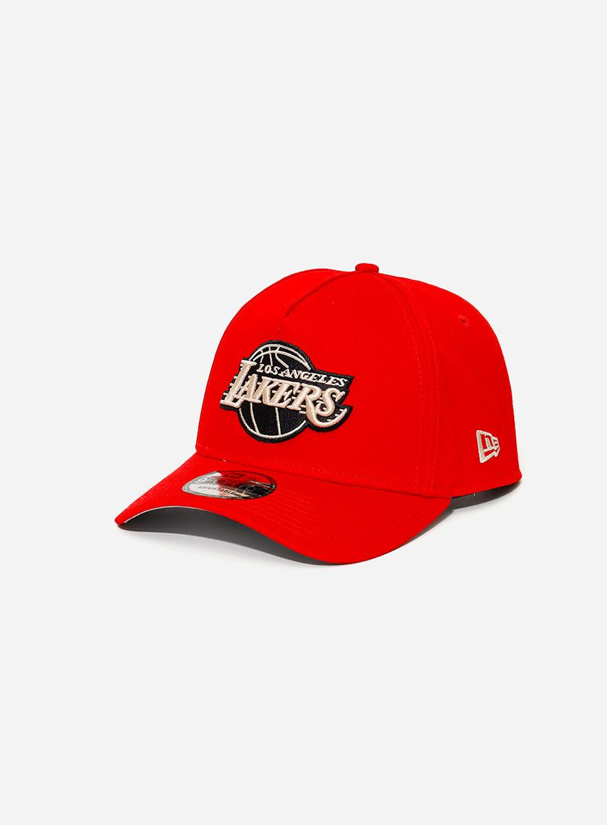 New Era Los Angeles Lakers 9 Forty A-Frame Scarlet Stone - Challenger Streetwear