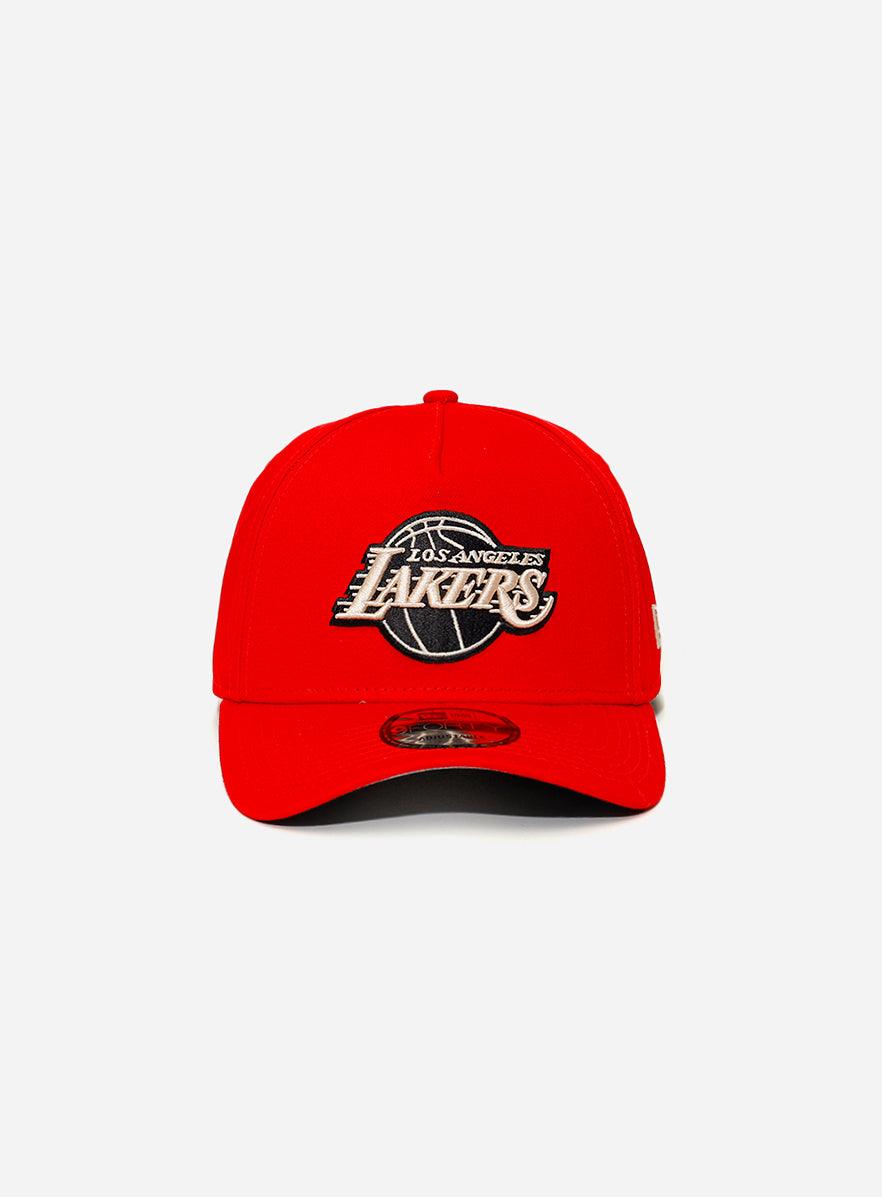 New Era Los Angeles Lakers 9 Forty A-Frame Scarlet Stone - Challenger Streetwear