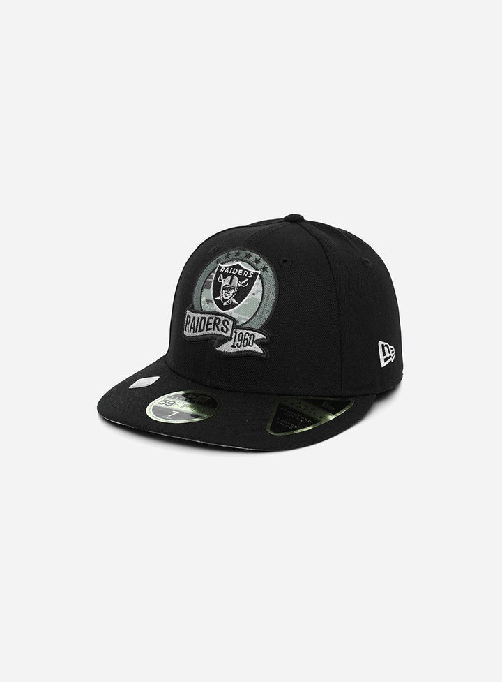 New Era Los Vegas Raiders Low Profile 59Fifty Side National Flag Fitted Hat - Challenger Streetwear