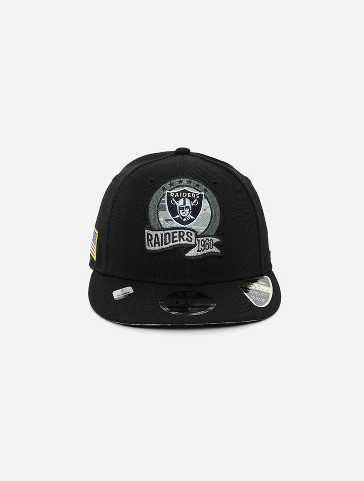 New Era Los Vegas Raiders Low Profile 59Fifty Side National Flag Fitted Hat - Challenger Streetwear