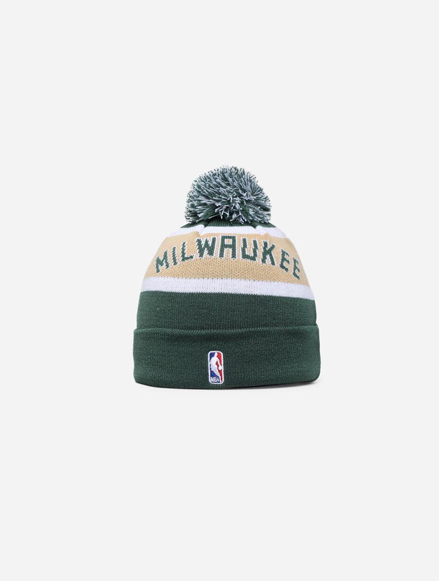 New Era Milwaukee Bucks Knit Medium Pom Beanie - Challenger Streetwear