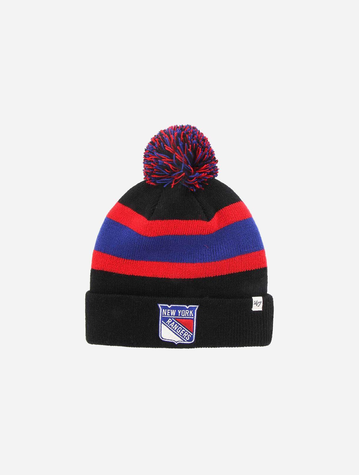Brand 47 New York Rangers Breakaway Cuff Knit Pom Beanie - Challenger Streetwear