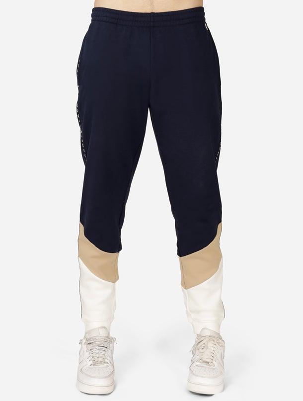 Lacoste Signature Striped Colour block Fleece Jogging Pants - Challenger Streetwear