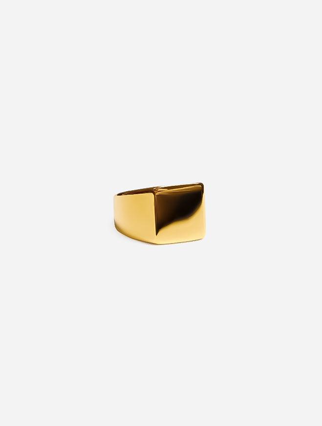 Gracias Dios Square Signet Ring - Challenger Streetwear