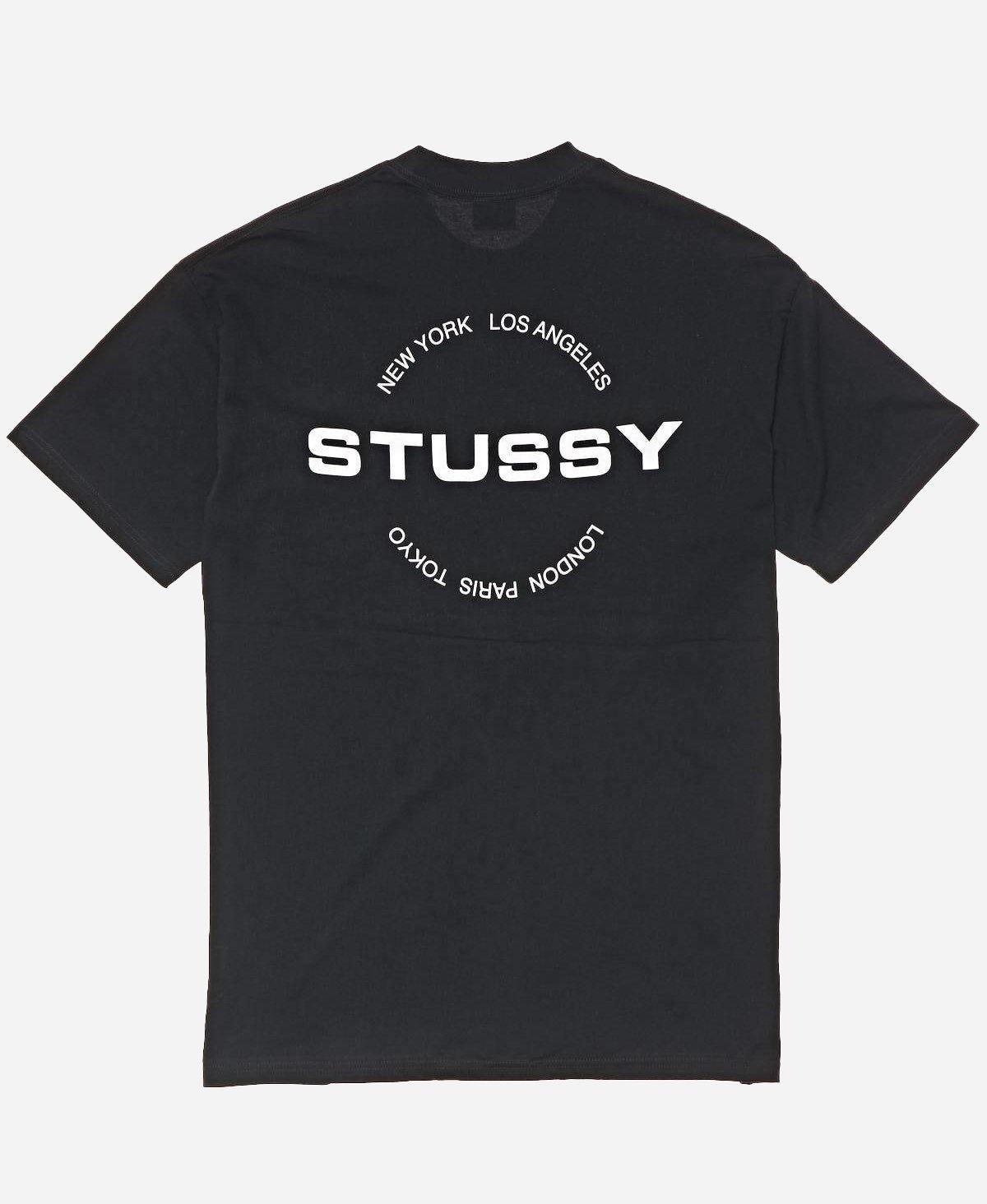 Stussy black discount circle logo